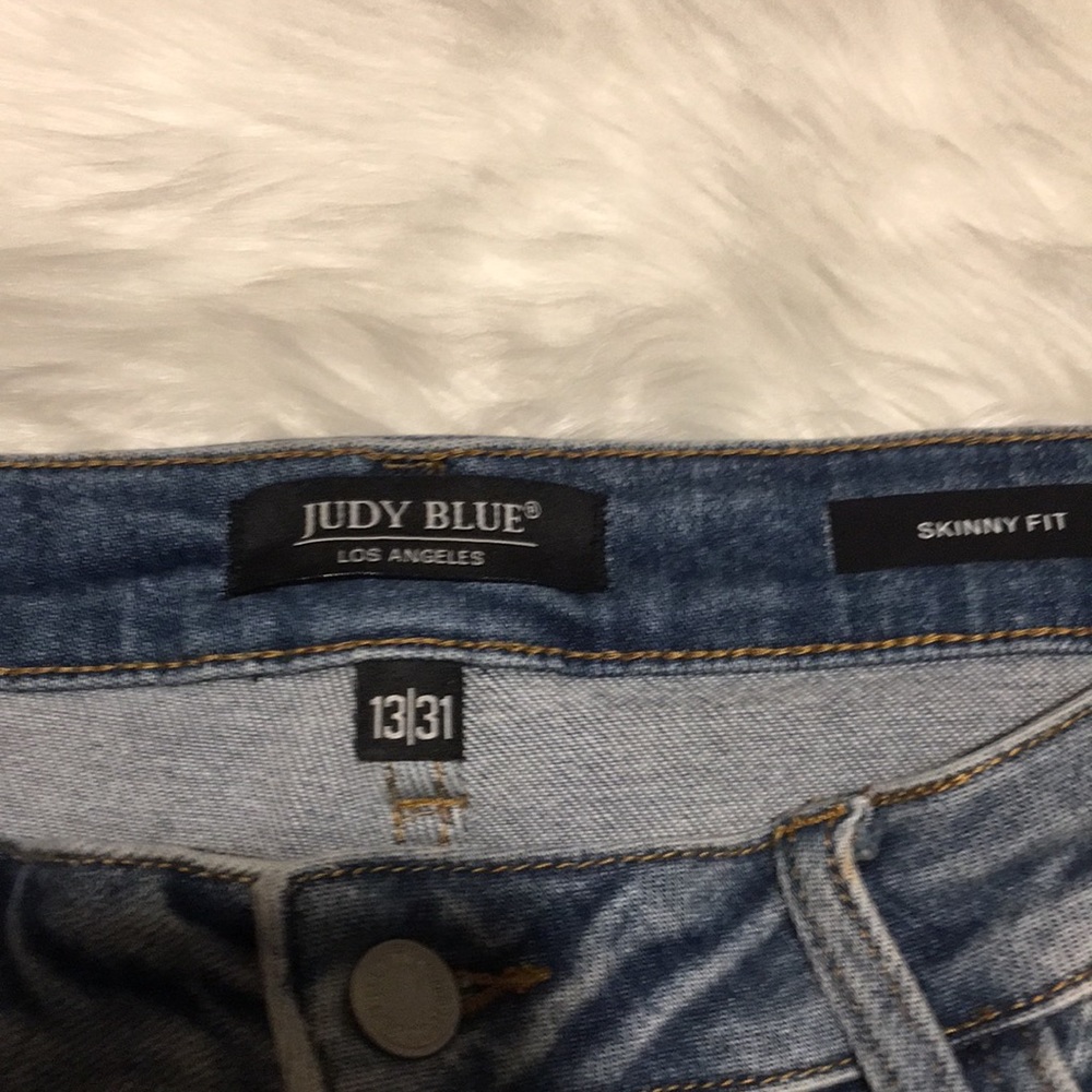 Judy blues. 13/31 . handmade tie pants with distress